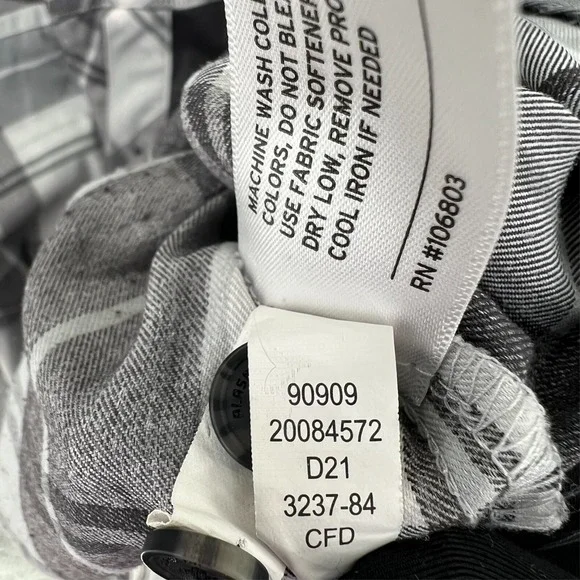 DULUTH ALASKAN HARDGEAR Shirt Women XL Windowpane Plaid Button Up Long Sleeve - Picture 15 of 16